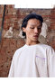 Unisex White Oversized 100% Cotton Back Printed Crew Neck Street Style T-Shirt Bear - 3