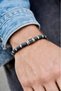 Men's Natural Stone Bracelet Handmade with Lava Stone and Hematite Stone Stylish Men's Bracelet - 3
