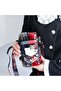 Kitty Double Compartment Water Bottle with Straw - Leak-Proof Children's Water Bottle with Strap
