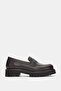 Lorian Genuine Leather Front Line Accessory Women's Loafers - Brown - 2