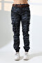 Regular Fit Cargo Pocket Military/Commando Camouflage Patterned Trousers - 7