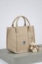 Women's Teddy Bear Charm Gift Buzi Leather Hand and Shoulder Bag - Phone Compartment Crossbody Bag 7007