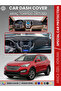 Hyundai̇ Santafe (2012-2017) Dashboard Cover Front Chest Full Fit Prevents Cracking K Non-Slip Easy Installation