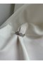 100% Vip Steel Silver/Silver Clover Model Zircon Stone Ring - 2