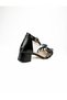 760 Black Heeled Girls' Evening Dress Shoes - 4