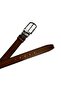 184 364 Men's Genuine Leather Belt with Leather Sides - 4