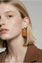 Rectangular Dangle Earrings - 3