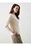 Women's Blouse with Tie-Down Collar Flower