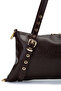 Belt Zaral Women's Sleeve with Strap Detail Bag Si Brown - 5