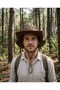 Men's Wide Brim Outdoor Adjustable Drawstring Safari Summer H Lightweight Camping Trekking Hat - 2