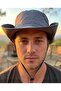 Men's Wide Brim Outdoor Adjustable Drawstring Safari Summer H Lightweight Camping Trekking Hat - 2