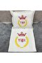 5 Piece Embroidered Hospital Discharge Set with Yellow Wreath - 4