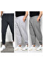 Set of 3 Elasticated Hem Men's Sweatpants (Regenerated Fabric)