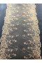 G Tulle over P Polyester Güpür Fi̇sto Width 23.5 cm Length 1 Mt Light Brown - 3