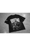 Oversized Unisex Drift Racing Printed Black T-Shirt 100% Cotton Streetwear - 3