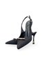 Women's Black Medium Heel Stiletto Buckled New Season F6175 - 5