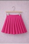 Girl's High-Waisted Pleated Flared Skirt