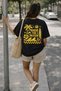 Ride the Wave Surf Printed Unisex Oversized T-Shirt - Pack of Cotton Crew Neck Casual Streetwear T-Shirts