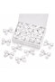 White Wedding Candy, Gift Ornament, Balloon Ornament, Ready-Made Bow Satin Ribbon 10mm 50 Pieces - 2