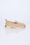 Laceless Buckle Detail Thermo Sole Genuine Leather Loafers 338-7086 Women's Shoes - 6
