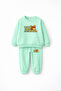 Super Bear Adventure Super Bear Printed Oversize Unisex Children's Tracksuit Set