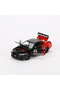 1:24 Scale Model Vehicle with Sound and Light, 4 Doors, Opening Hood and Trunk, with Stand, Gtr Black Red - 7