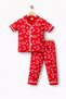 100% Cotton Phosphorescent Night Glowing Sky Patterned Boys Girls Unisex Baby Kids Pajama Set - 2
