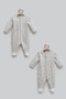 100% Cotton 2-Piece Car Set Patterned Baby Boy Booties and Overalls Set