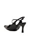 Black Thin Heeled Women's Shoes - 4