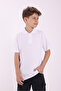 Unisex Children's Basic Plain Pique Short Sleeve Polo Neck School T-Shirt 5-16 Years Old White