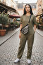 Knitted Black - Gray Color Transition Waist Bag - 3