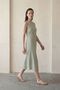 My Fashion Sleeveless U-Neck and Low-Cut Maxi Dress