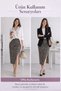 Slit Crinkle Women's Skirt A-Line Midi Comfortable Fit Daily Office Stylish Combination - 4