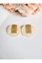 Steel Egyptian Gold Earrings 4 cm - 2