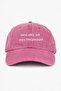 ''Sana Alkiş Yok Anca Fingersnap'' Embroidered Washable Hat / Embroidered Cotton Pack Washed Cap