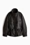 Peplum leather jacket - 5