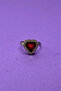 Stylish and Modern Design with Heart Minimal Adjustable Women's Ring - 4