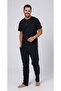 Men's Cotton 3-Piece Short Sleeve T-Shirt, Shorts and Long Pajama Set - 3
