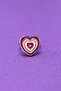 Stylish and Modern Design with Layered Pink Heart Minimal Adjustable Women's Ring - 4