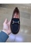 Women's 4-Point Orthopedic Air Perforated Black-Beige S Suede L Loafers B Ballet Flats Shoes - 4