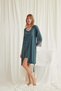 Low-Cut Collar and Sleeve Lace Dressing Gown Set - 2