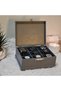 Wooden 9-Compartment Watch Box Decorative Watch Accessory Storage Box Organizer