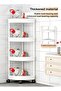 4-Tier Plastic Shelf Kitchen Bathroom Corner Shelves Triangle Corner Rack Rolling Cart Shower Caddy - 5