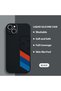 iPhone 14 Plus Compatible Phone Case with Velvet Camera Protections Inside, Soft Silicone Bmw Pattern - 2