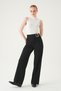 Black Belt Detail Palazzo Pants 8421A - 7