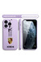 iPhone 16 Pro Max Compatible Soft Silicone Phone Case with Velvet Camera Protections Porsche Pattern - 8