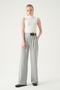 Gray Belt Detail Palazzo Pants 8421A