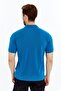 Polo Collar T-Shirt 100% Cotton Indigo Men's - 5