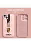 iPhone 14 Plus Compatible Soft Silicone Phone Case with Velvet Camera Protections Porsche Pattern - 3