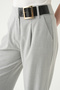 Gray Belt Detail Palazzo Pants 8421A - 4